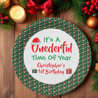 Prato De Papel Ano Onederful 1º Aniversário