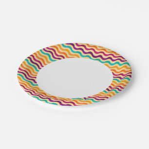 Prato De Papel Antecedentes com faixas no retrato 2