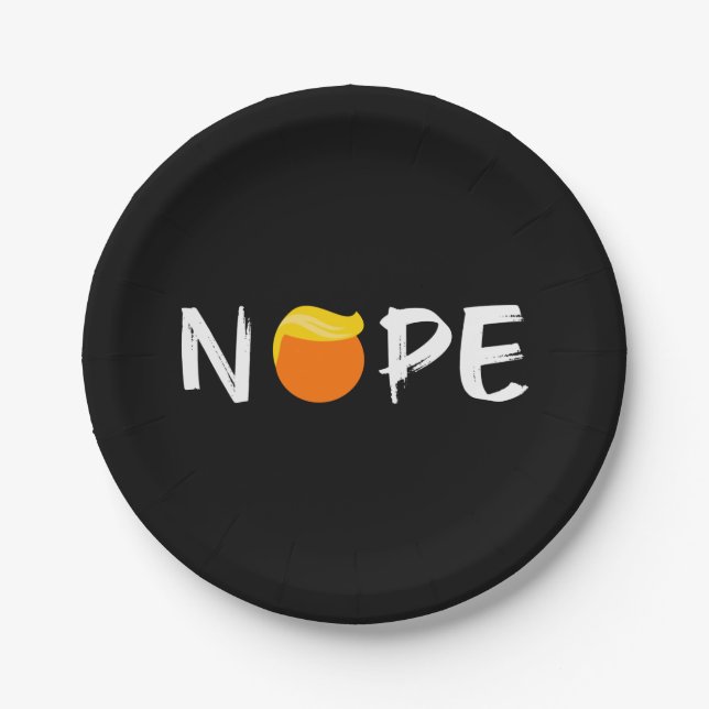 Prato De Papel Anti-Trump - Nope Edition II (Frente)