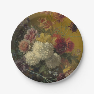 Prato De Papel Antigo Mestre Holandês Floral Georgius van Os 1820