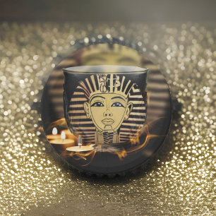 Prato De Papel Antigo rei egípcio com luzes brilhantes