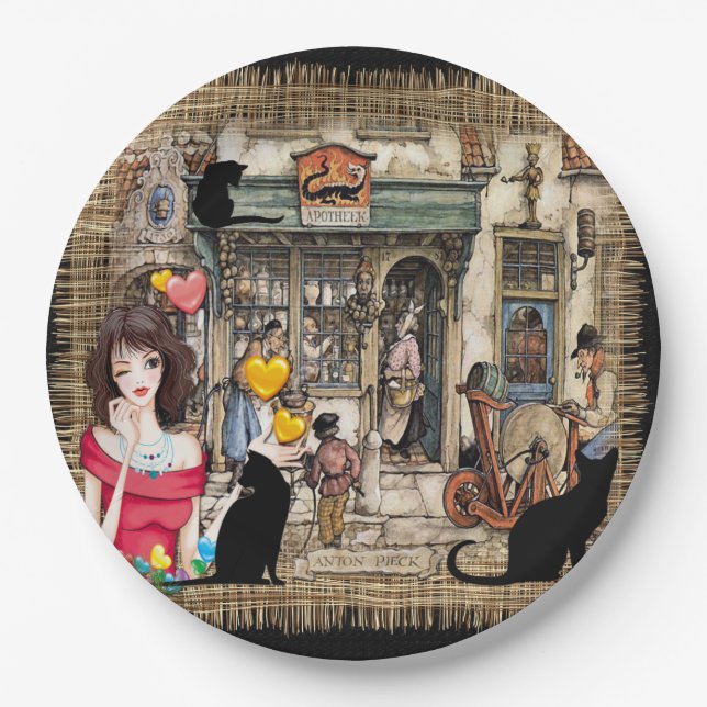 Prato De Papel Anton Pieck - compro Químico (Frente)