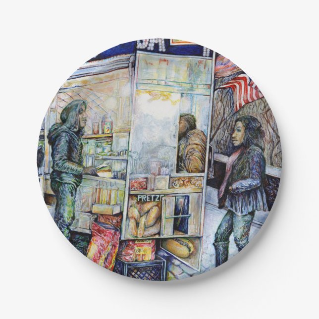 Prato De Papel Apaixonado por Problemas, E Em Problemas Com O Amo (Frente)