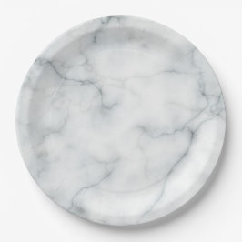Prato De Papel aparência branca de mármore