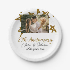 Prato De Papel Apelido de casamento Aniversário adiciona nome ano