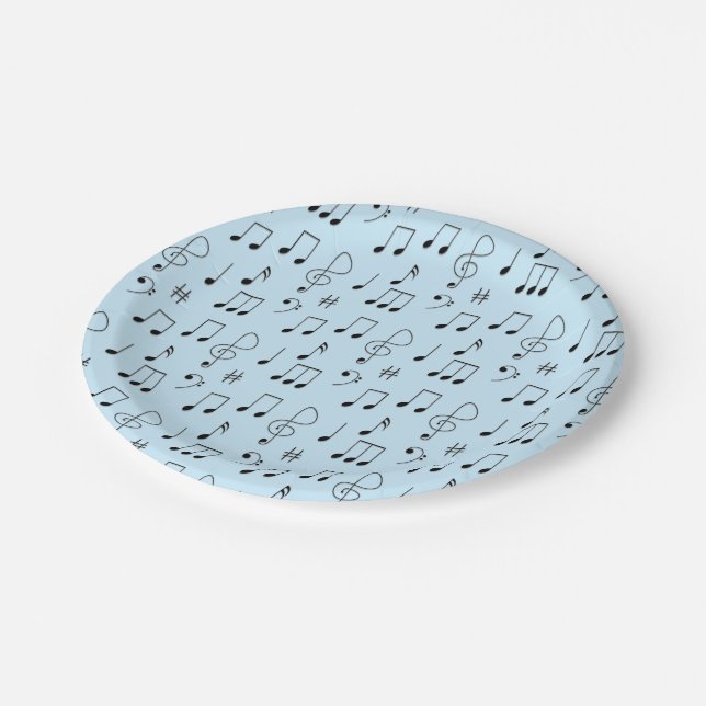 Prato De Papel Apenas Notado Azul (Inclinado)