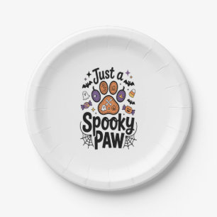 Prato De Papel Apenas Uma PNG De Pata Spooky, Cachorro Halloween