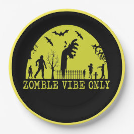 Prato De Papel Apenas Víblias Zombie