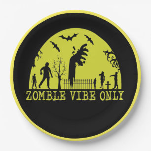 Prato De Papel Apenas Víblias Zombie