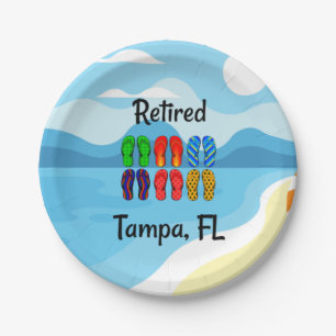 Prato De Papel Aposentado — Tampa, Placas De Papel FL