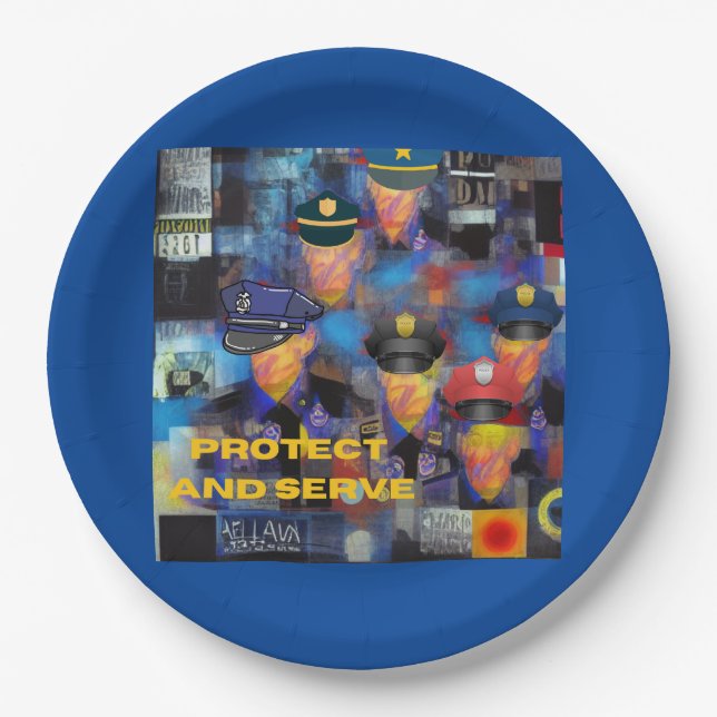 Prato De Papel Apreciação da Polícia (Frente)