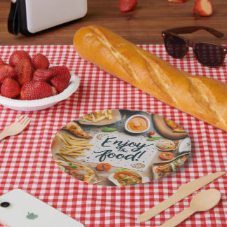 Prato De Papel Aproveite a Comida Pizza 2