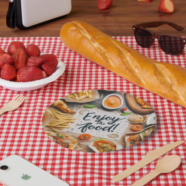 Prato De Papel Aproveite a Comida Pizza 2 (Piquenique)