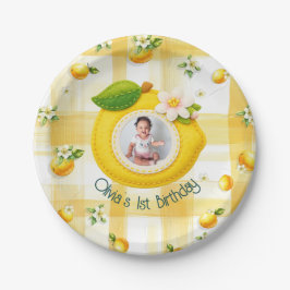 Prato De Papel Aproveite o dia - Tema limão