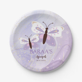 Prato De Papel Aqeeqah Islamic Baby Girl Paper Plate