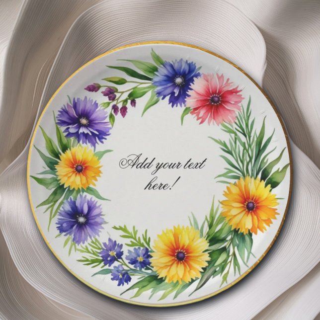 Prato De Papel Aquarela Chrysanthemum Elegant (Criador carregado)