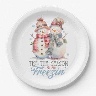 Prato De Papel Aquarela é a estação para congelar