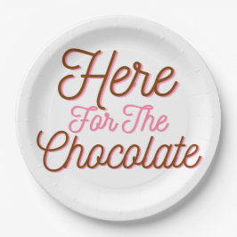 Prato De Papel Aqui para o Chocolate