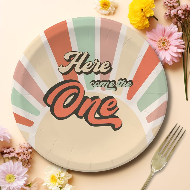 Prato De Papel Aqui Vem A Única Festa de aniversário Retroativa (Criador carregado)