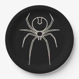 Prato De Papel Aranha - Bat Black e Bone White