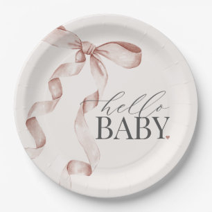 Prato De Papel Arco Beige Coquette Girl Decor