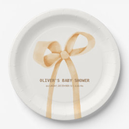 Prato De Papel Arco Simples Neutro de Gênero