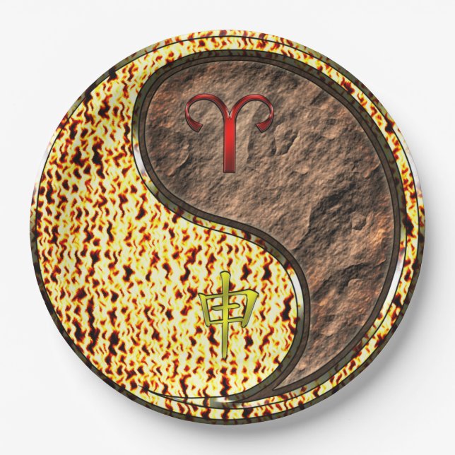 Prato De Papel Aries & Earth Monkey (Frente)