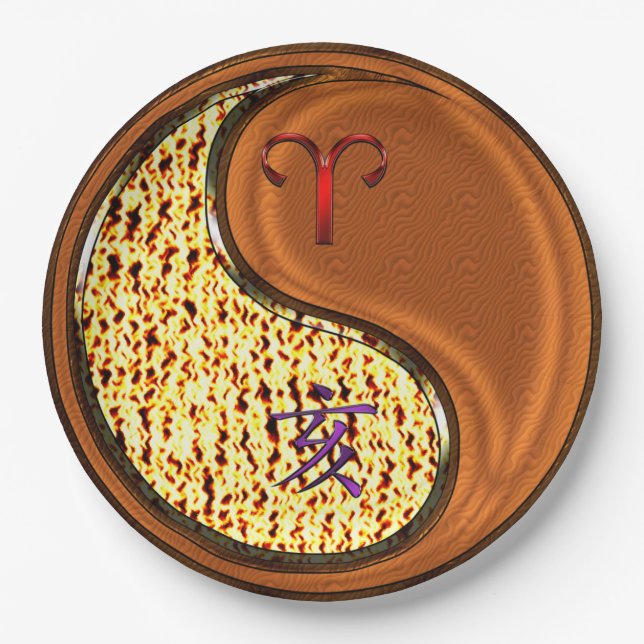 Prato De Papel Aries & Wood Boar  (Frente)