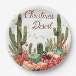 Prato De Papel Arizona Christmas in Desert