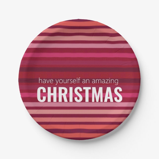 Prato De Papel Aromas E Placas De Papel Em Frisa Rosa (Frente)