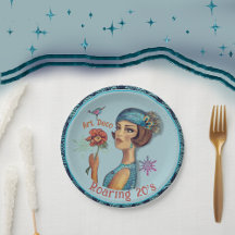 Arrasto 20's Art Deco Blue