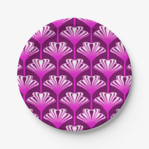 Prato De Papel Art Deco Lily, Ametista Roxo e Orquídea