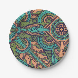 Prato De Papel Art nouveau abstrato christopher teal