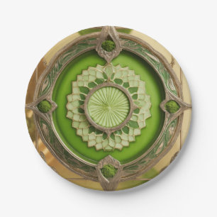 Prato De Papel Art Nouveau - Placa de Papel Pendente