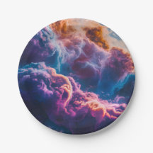 Arte de Nebulosa Espacial Abstrata - Colorida e Có