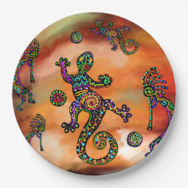 Prato De Papel Arte Kokopelli