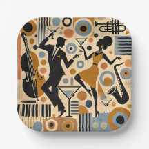 Arte Minimalista da Era do Jazz de Meados do Sécul