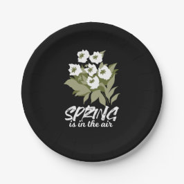 Prato De Papel Arte Primavera fresca - "Primavera está no ar"