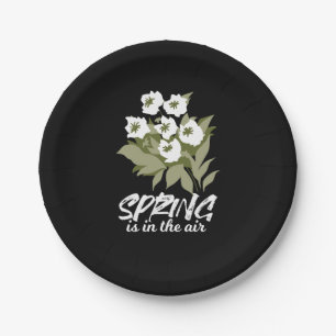Prato De Papel Arte Primavera fresca - "Primavera está no ar"
