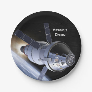 Prato De Papel Artemis Orion SLS Moon Mission