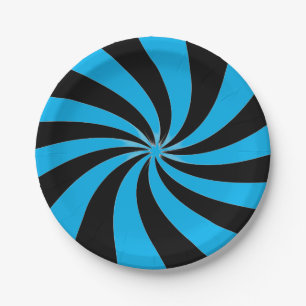 Prato De Papel Artsy Swirl