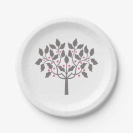 Prato De Papel árvore de frutos silvestres