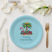 Árvore Tropical de Palma Feliz Natal