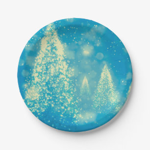 Prato De Papel Árvores de Natal Mágicas