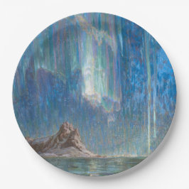 Prato De Papel As luzes do Norte do norte da Noruega (Aurora)