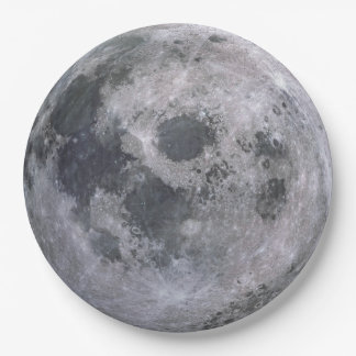 Prato De Papel As placas de papel descartáveis da Lua cheia