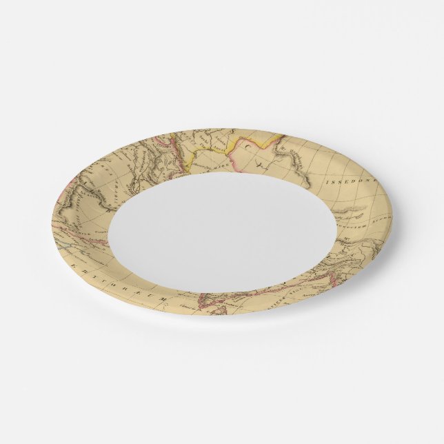 Prato De Papel Ásia Antiga (Inclinado)