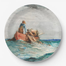 Prato De Papel Assalto Nas Redes (1887) Por Winslow Homer