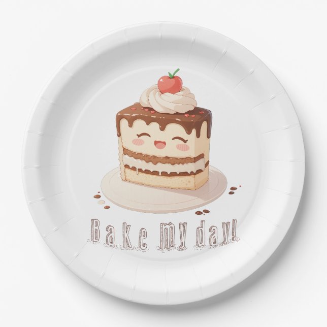 Prato De Papel Assar meu dia! (Frente)