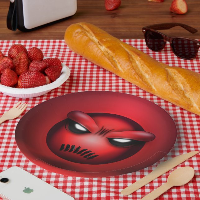 Prato De Papel Assiettes En Carton Mutemoji (Piquenique)